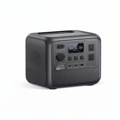 700W Continuous/1000-Watt Peak Output Power Station AC50B Push Button Start Lifepo4 Battery Solar Generator for Outdoors