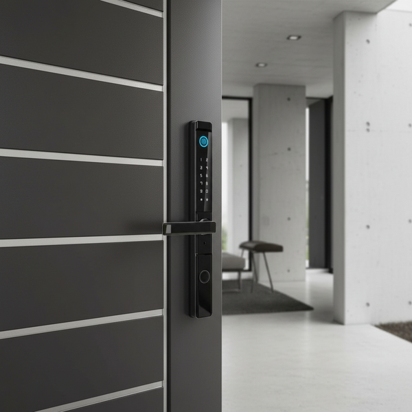 Fingerprint Double Two Side Waterproof Outdoor Smart Door Lock SUS Material for Slim Aluminum Swing Sliding Lock ,Long Lasting