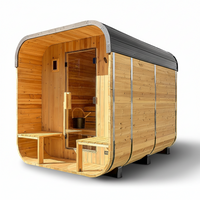Traditional Cedar Sauna Built for Backyard Wellness, 4-6 Person Capacity, Electric Heater, Wi-Fi Control